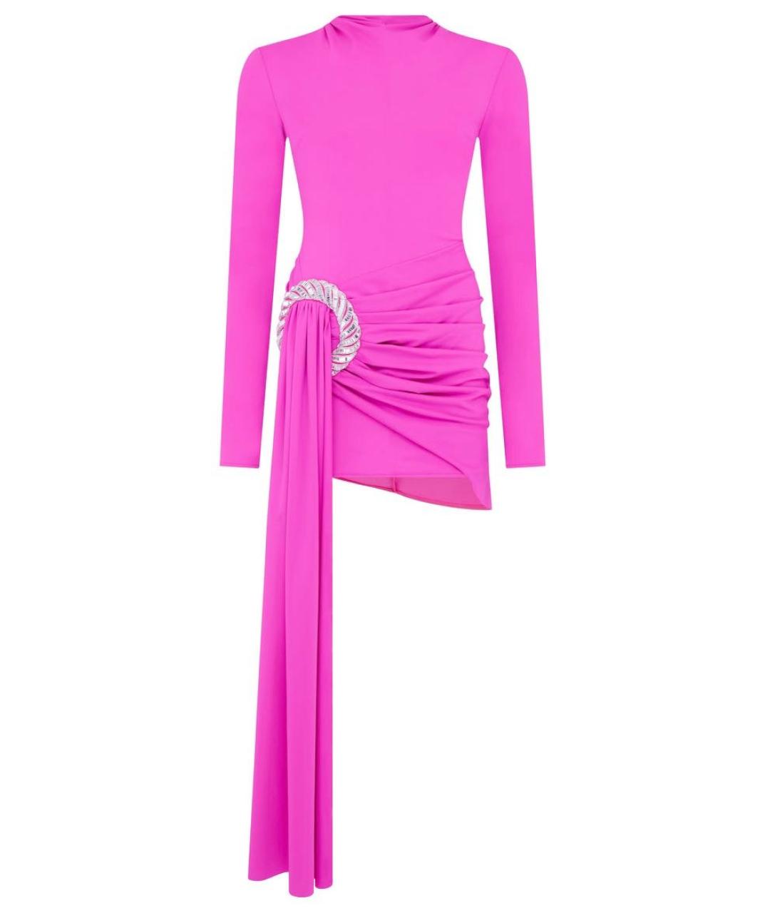 DAVID KOMA Розовое коктейльное платье, фото 8