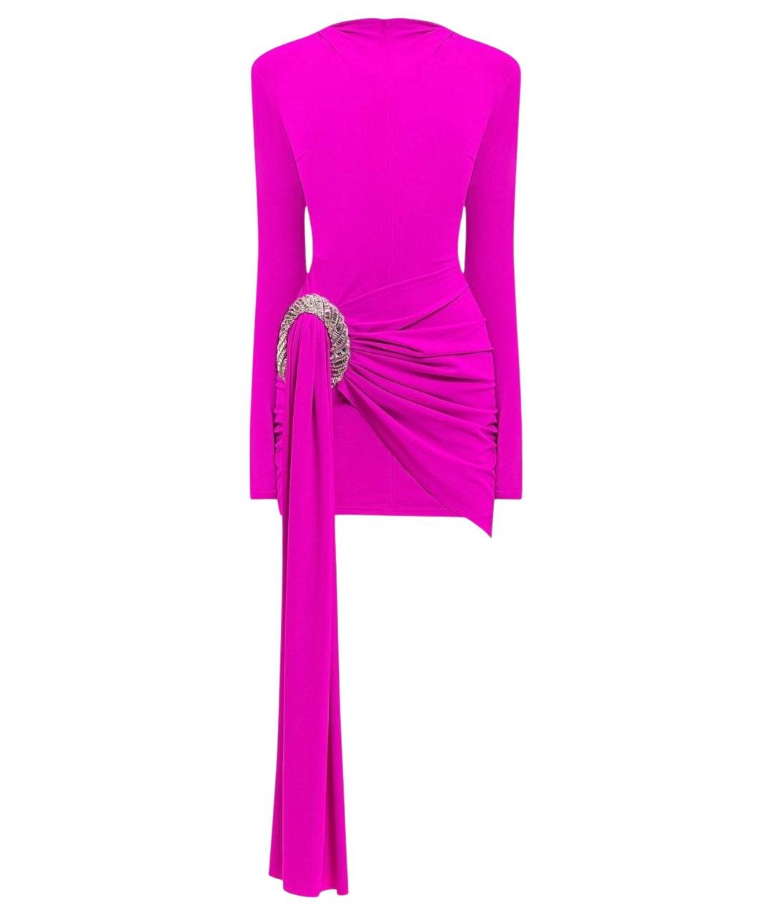 DAVID KOMA Розовое коктейльное платье, фото 1