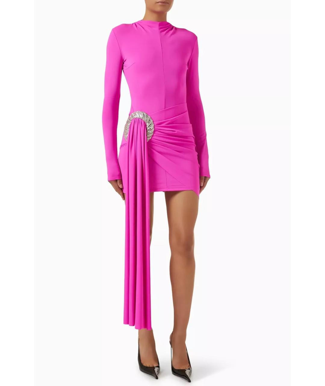 DAVID KOMA Розовое коктейльное платье, фото 3