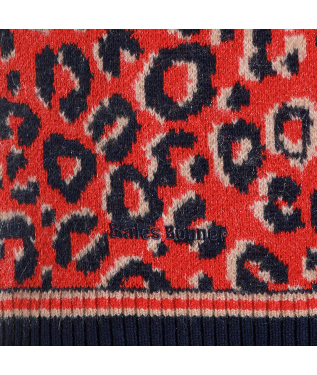 ADIDAS Красная шерстяная жилетка, фото 3