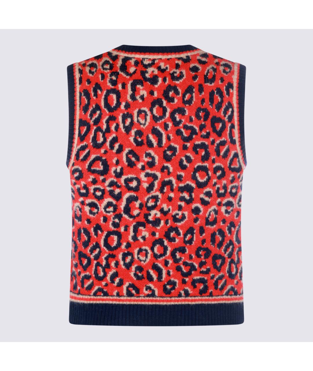 ADIDAS Красная шерстяная жилетка, фото 2