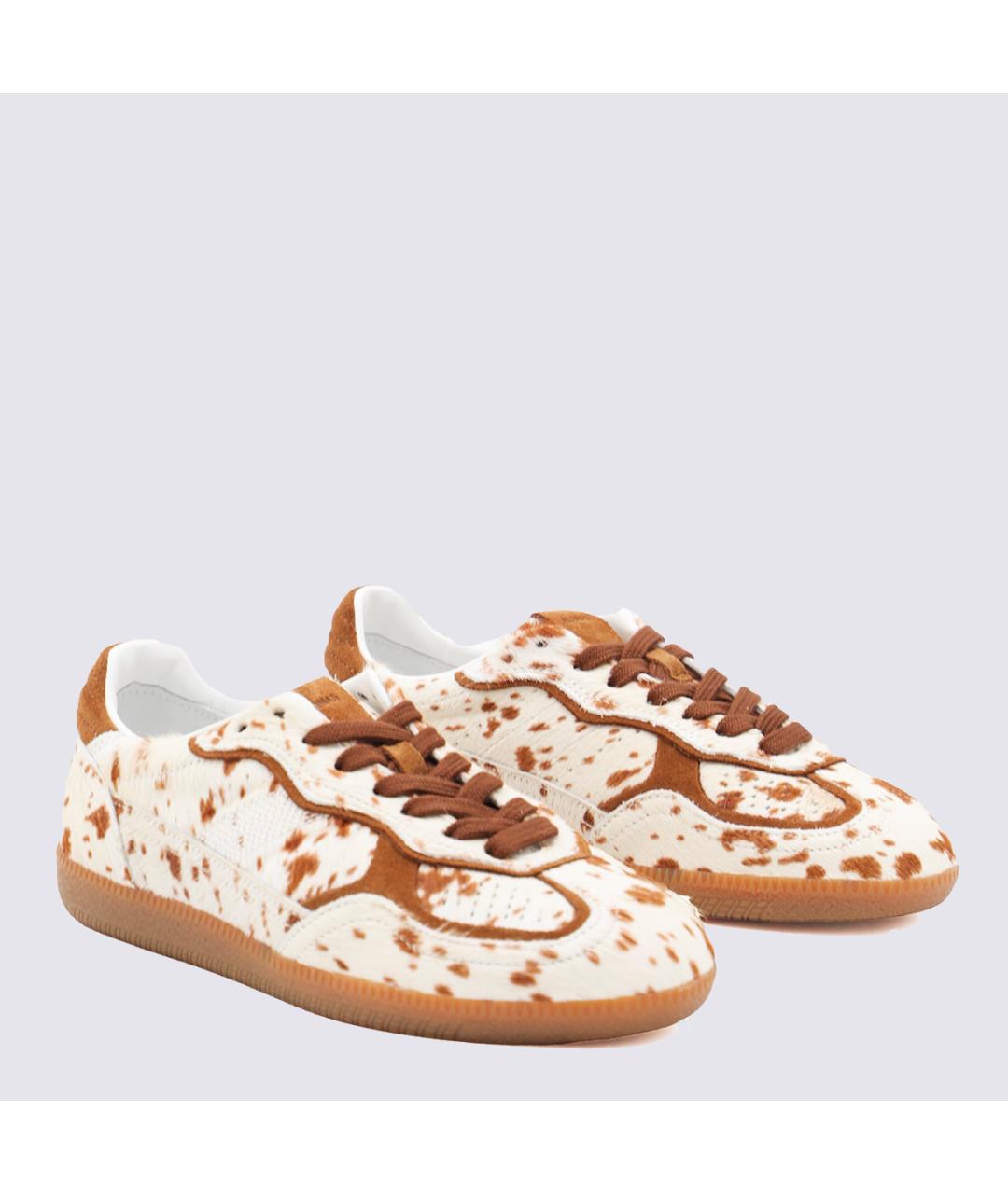 ALOHAS Коричневые кожаные кроссовки, фото 3