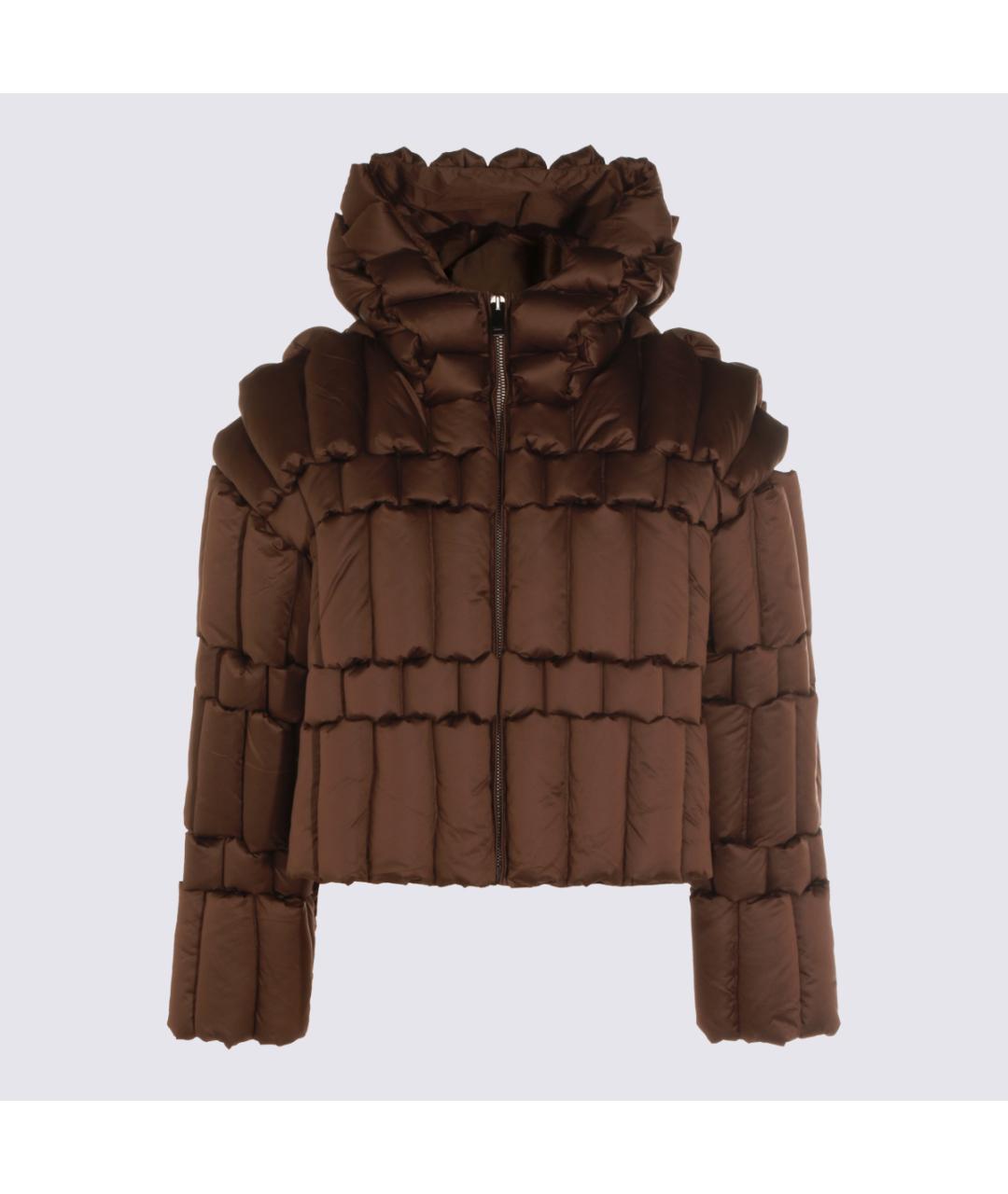 RAXXY Коричневый полиэстеровый пуховик, фото 4