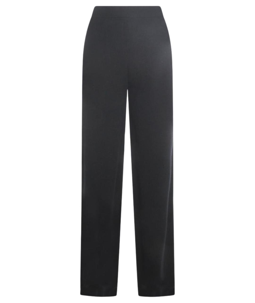 ALLUDE Черные шерстяные прямые брюки, фото 1