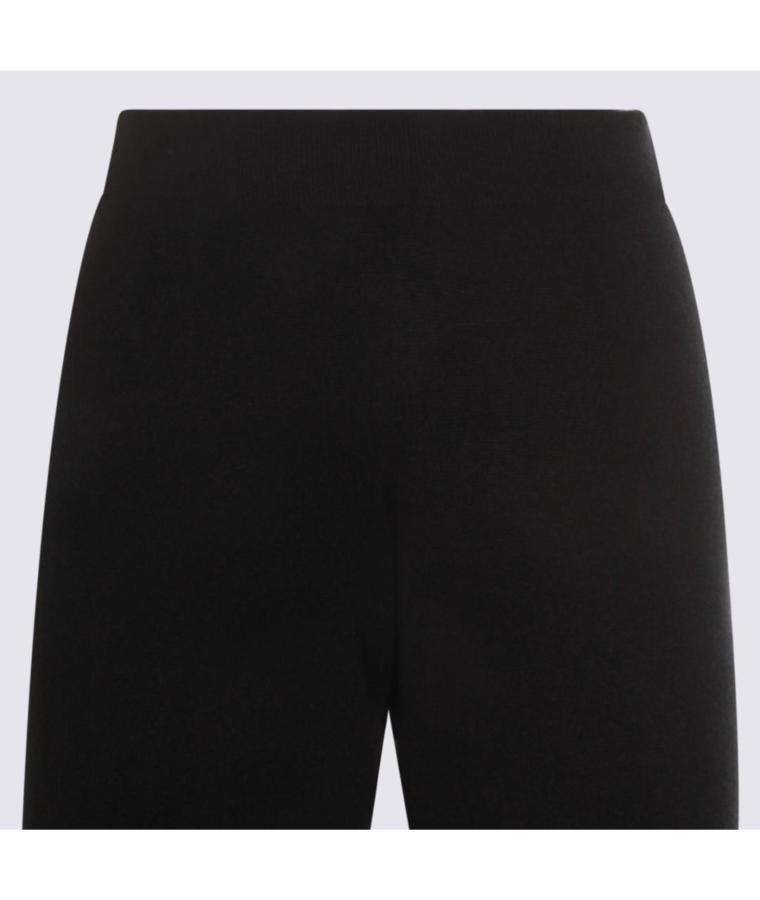 ALLUDE Черные шерстяные прямые брюки, фото 2