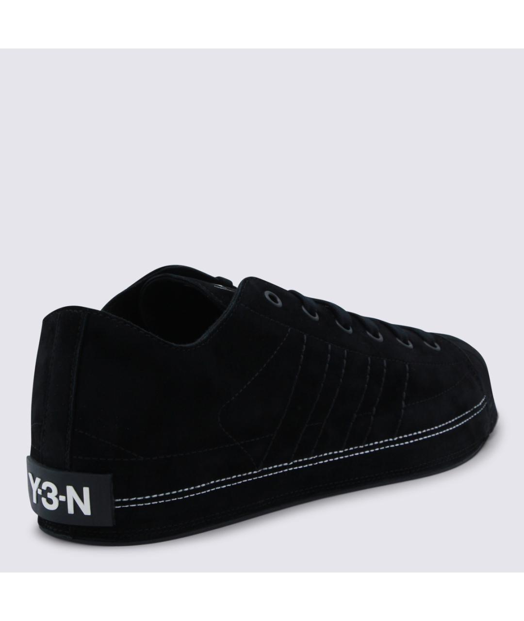 Y-3 Черные низкие кроссовки / кеды, фото 3