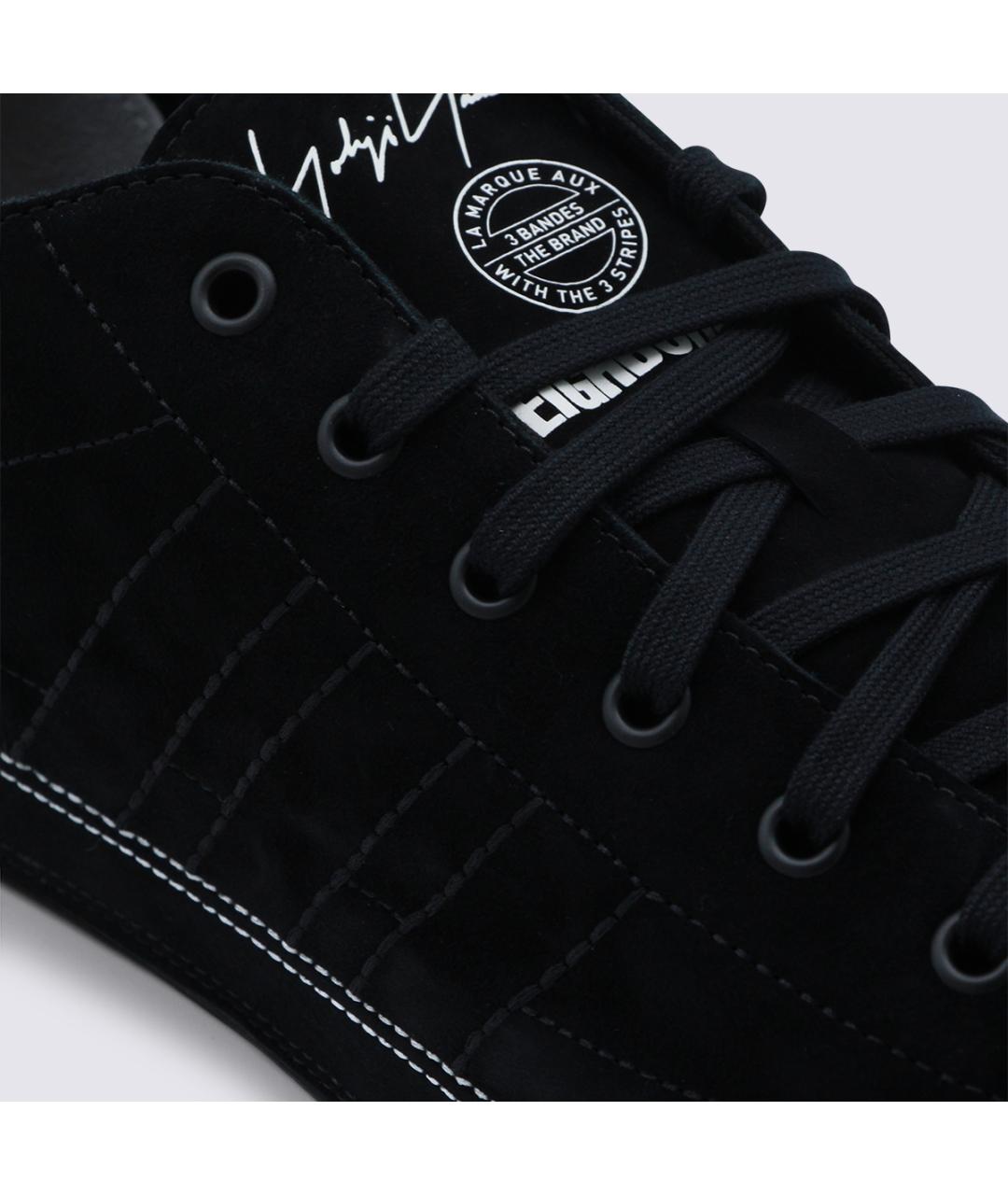 Y-3 Черные низкие кроссовки / кеды, фото 4