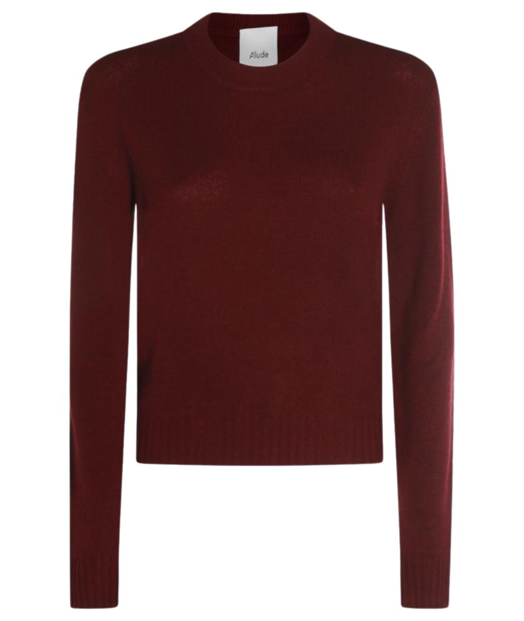 ALLUDE Бордовый кашемировый джемпер / свитер, фото 1