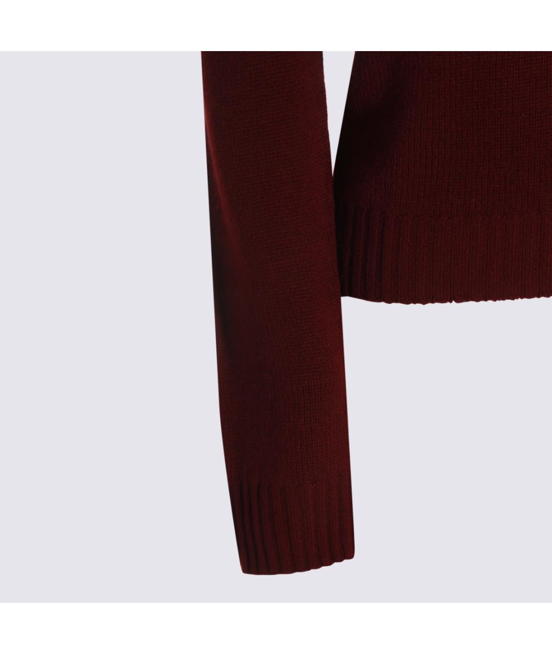 ALLUDE Бордовый кашемировый джемпер / свитер, фото 3