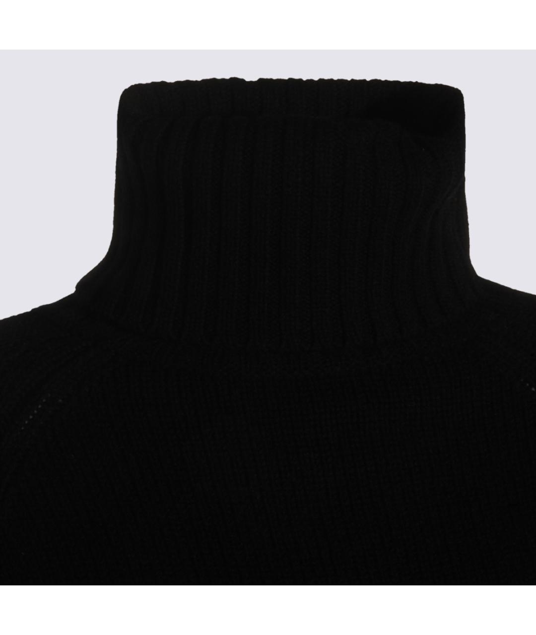 ALLUDE Черный шерстяной джемпер / свитер, фото 3