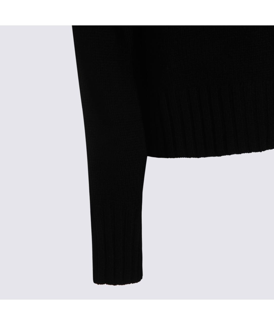 ALLUDE Черный шерстяной джемпер / свитер, фото 2