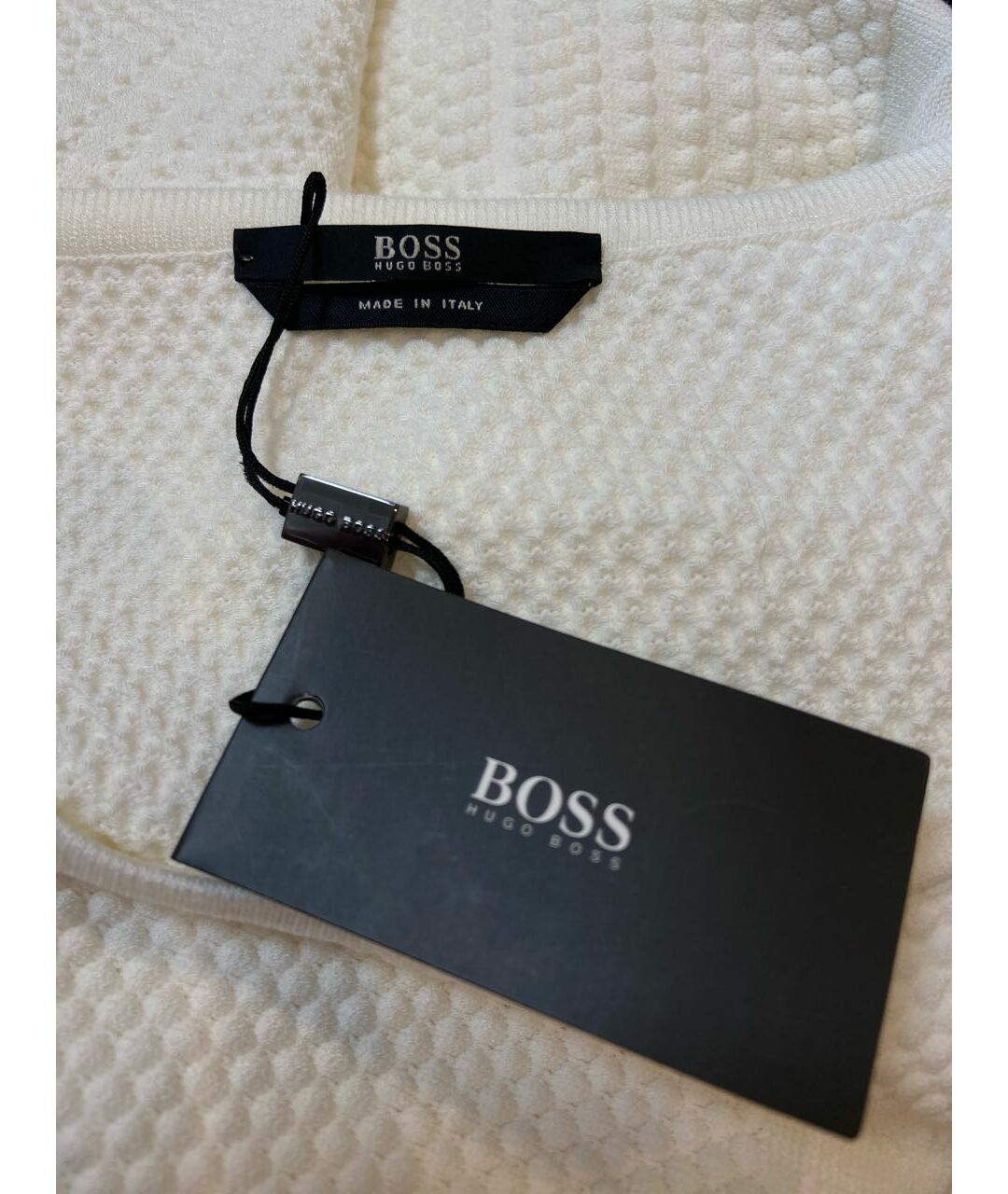 HUGO BOSS Белое вискозное повседневное платье, фото 2