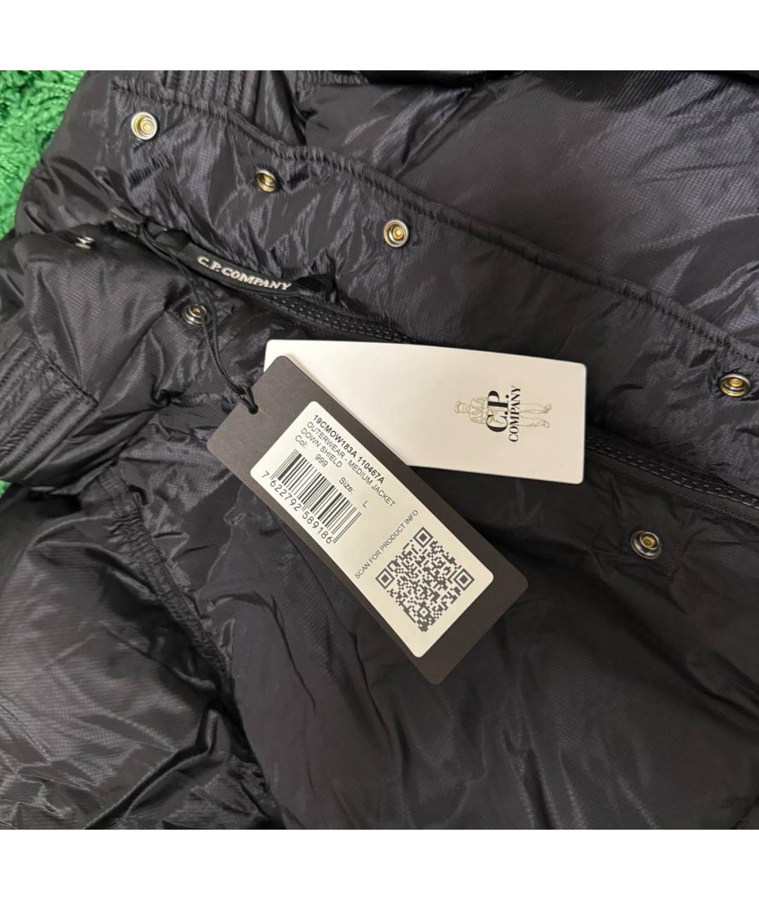 CP COMPANY Антрацитовый полиамидовый пуховик, фото 5