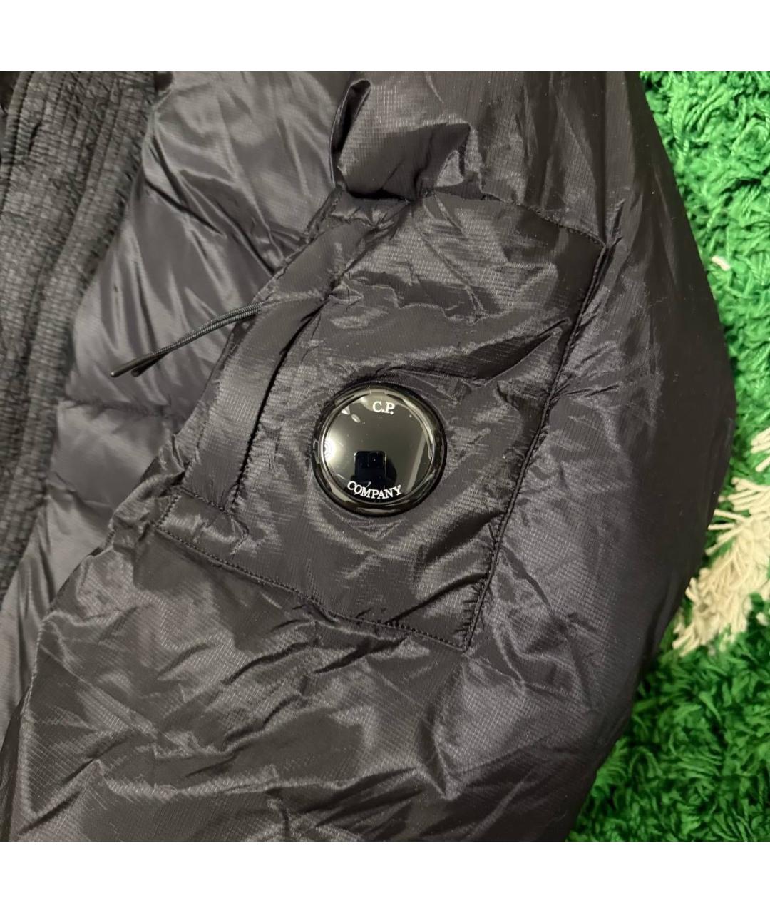 CP COMPANY Антрацитовый полиамидовый пуховик, фото 4