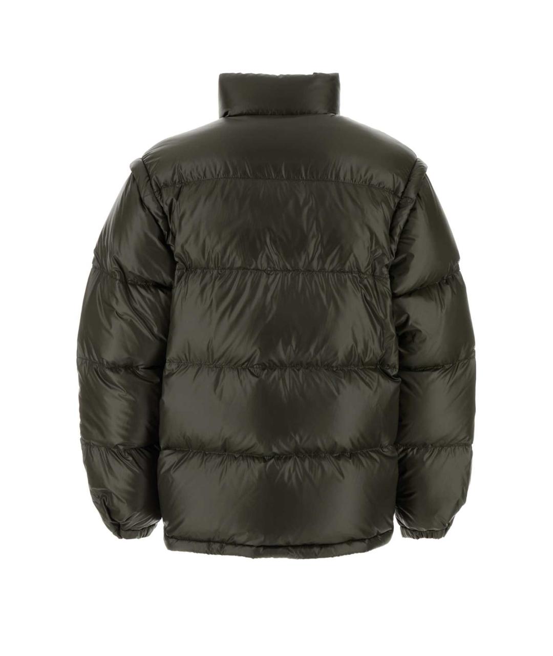 PRADA Зеленый полиамидовый пуховик, фото 2
