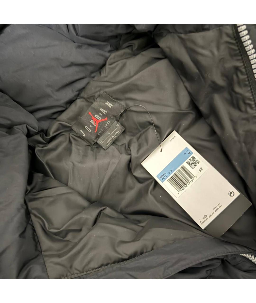 JORDAN Черный полиэстеровый пуховик, фото 3