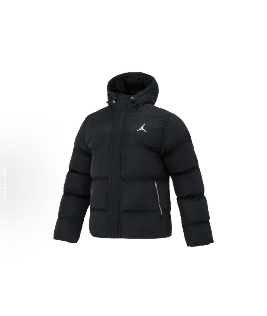 JORDAN Черный полиэстеровый пуховик, фото 6
