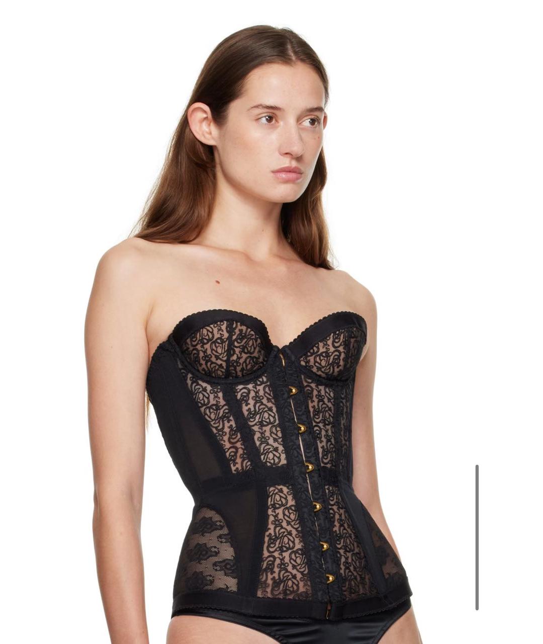 AGENT PROVOCATEUR Черный полиэстеровый корсет, фото 2