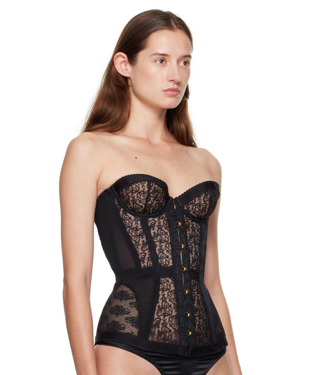 AGENT PROVOCATEUR Черный полиэстеровый корсет, фото 4