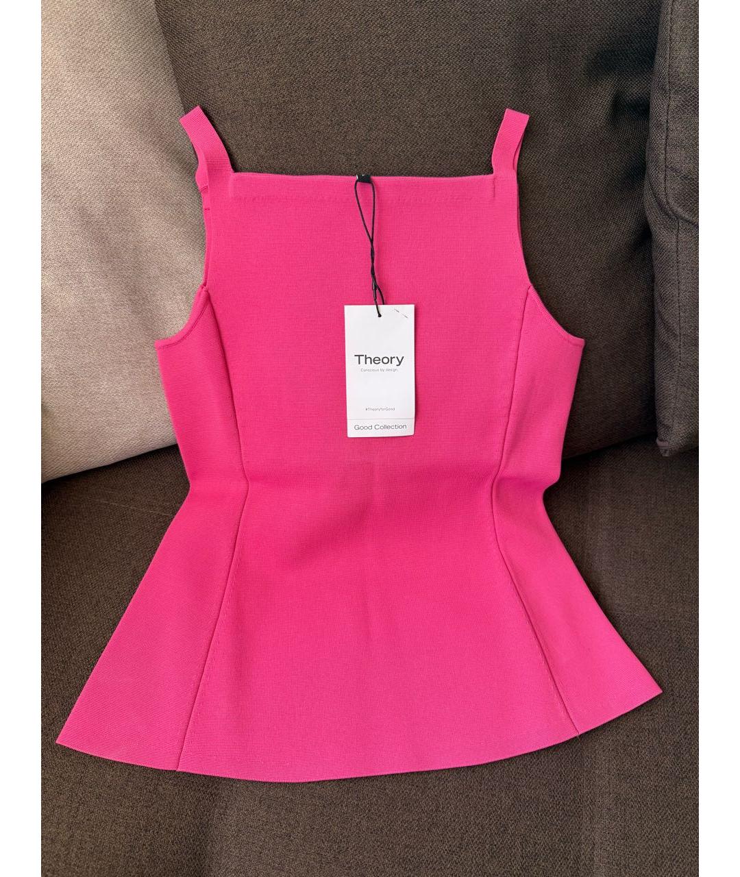 THEORY Фуксия вискозный корсет, фото 7