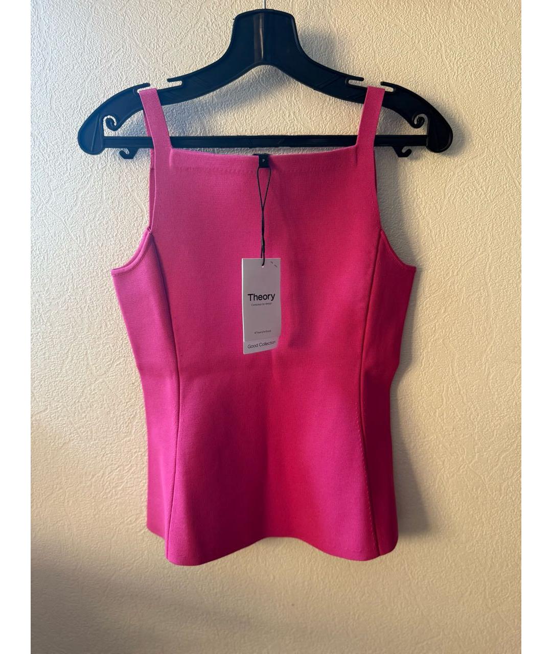 THEORY Фуксия вискозный корсет, фото 3