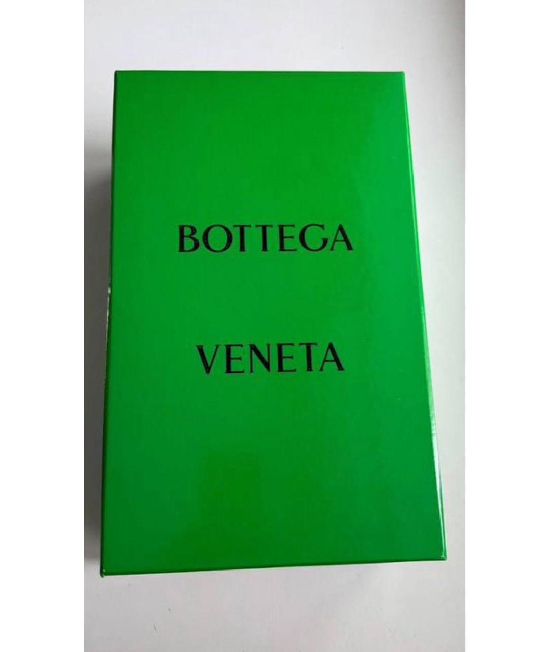 BOTTEGA VENETA Черные кожаные слипоны, фото 5
