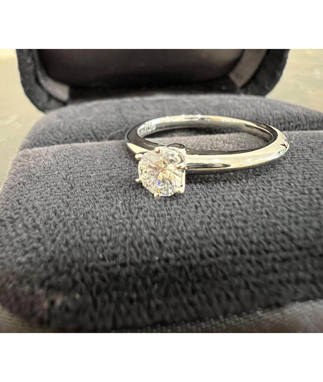 TIFFANY&CO Белое платиновое кольцо, фото 4