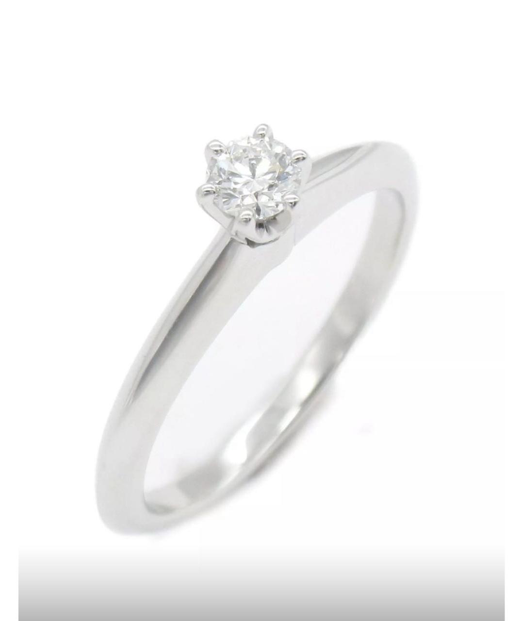 TIFFANY&CO Белое платиновое кольцо, фото 2