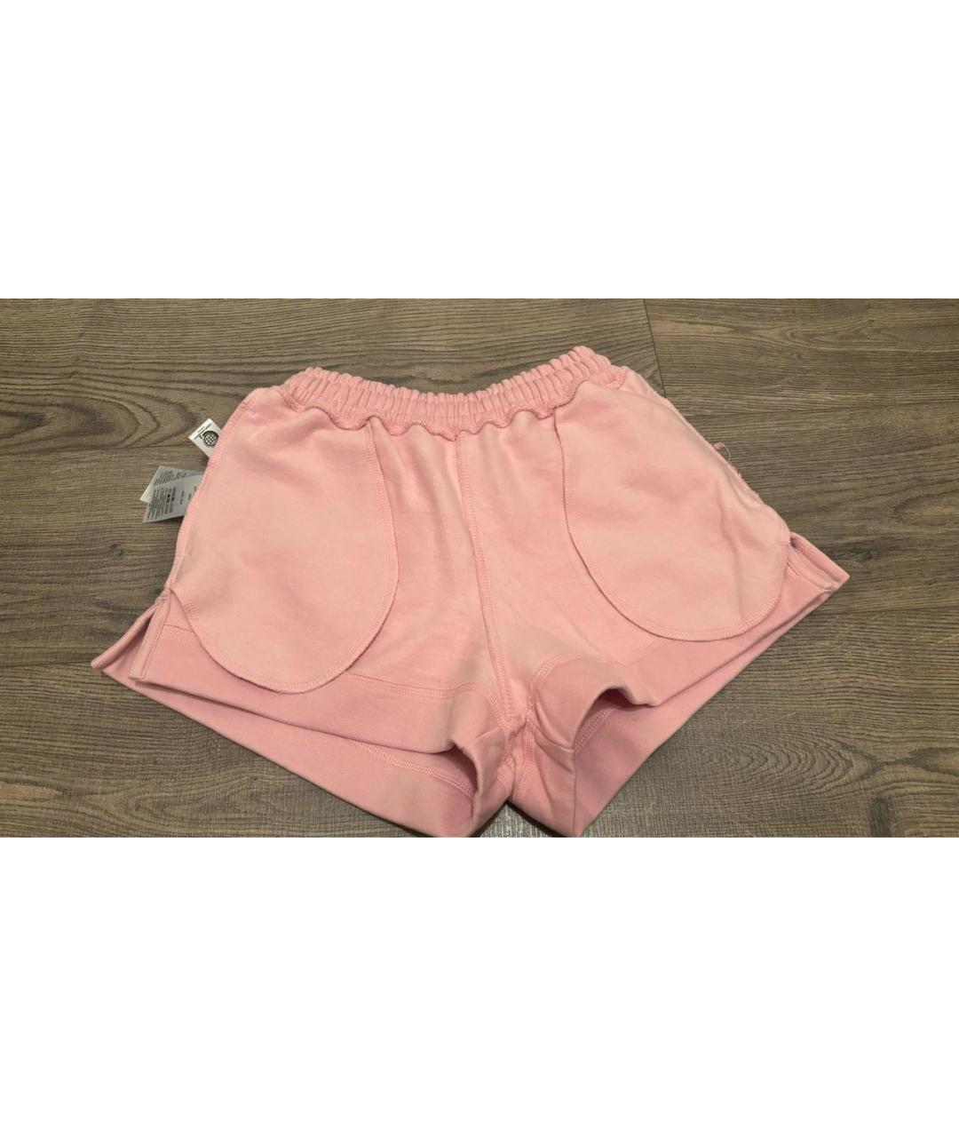GANNI Розовые хлопковые шорты, фото 5
