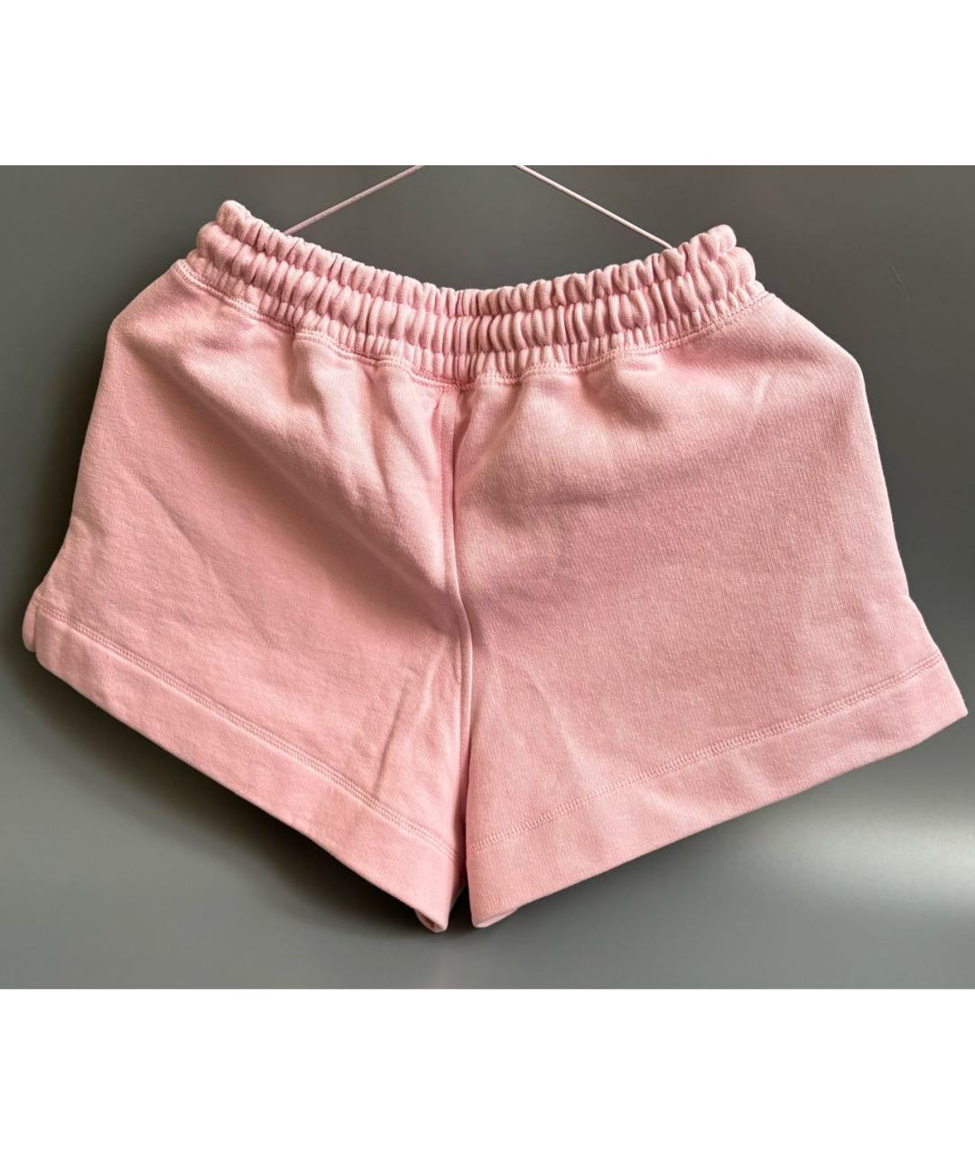GANNI Розовые хлопковые шорты, фото 3