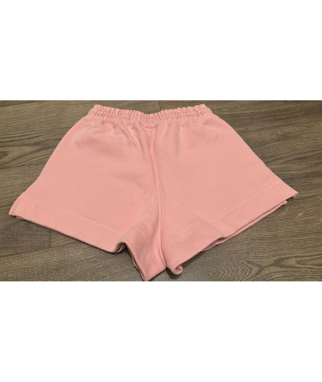 GANNI Розовые хлопковые шорты, фото 8