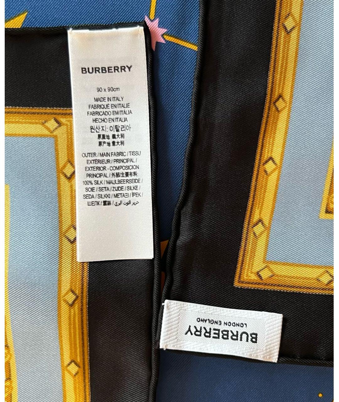 BURBERRY Мульти шелковый платок, фото 5