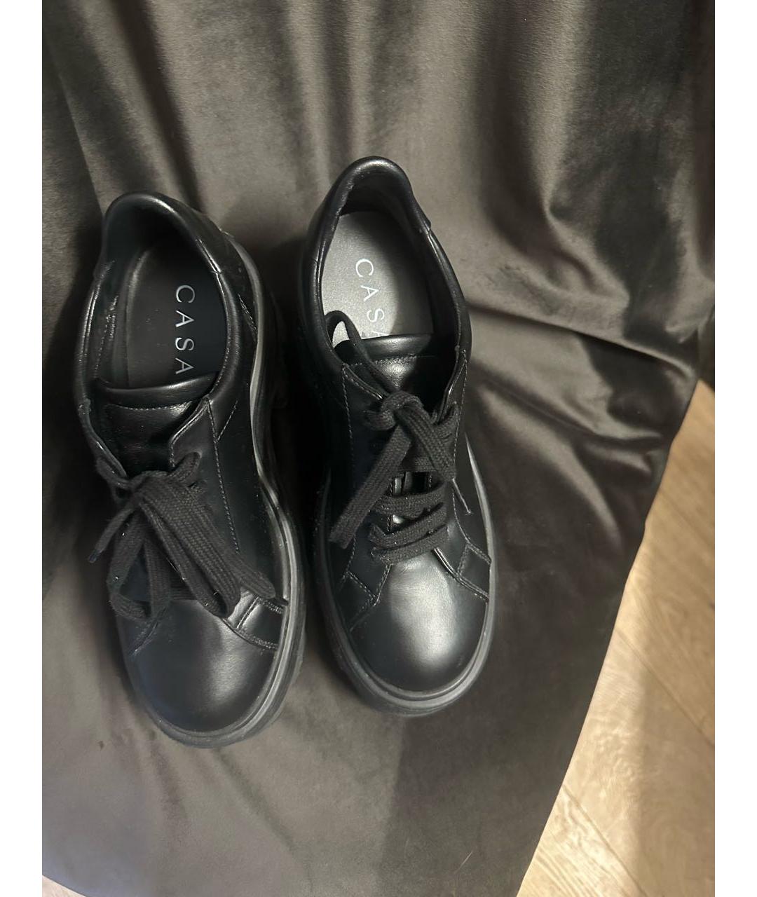 CASADEI Черные кожаные брогги и оксфорды, фото 3