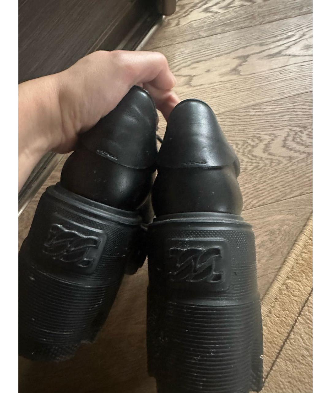 CASADEI Черные кожаные брогги и оксфорды, фото 4