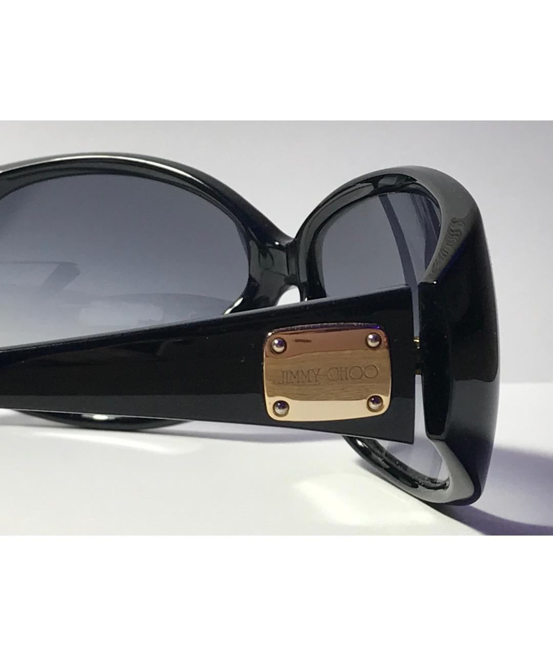 JIMMY CHOO Черные пластиковые солнцезащитные очки, фото 3