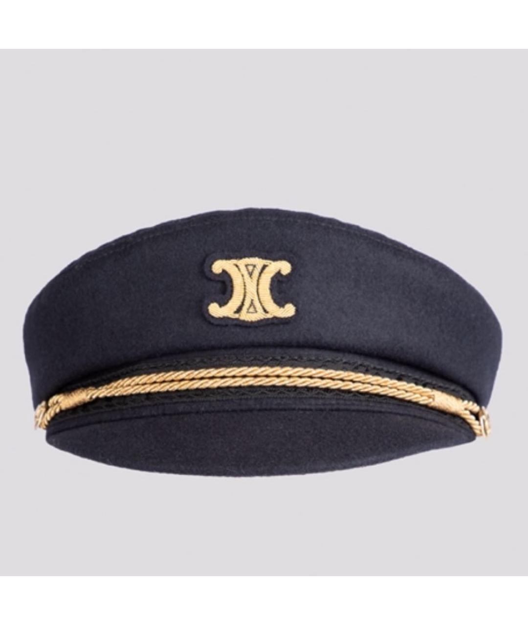 CELINE Темно-синяя кепка, фото 2