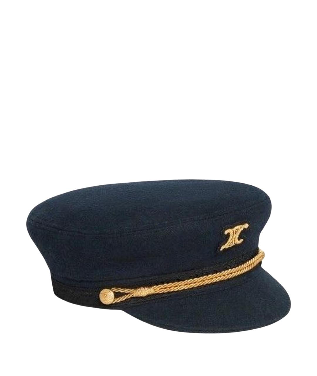 CELINE Темно-синяя кепка, фото 1