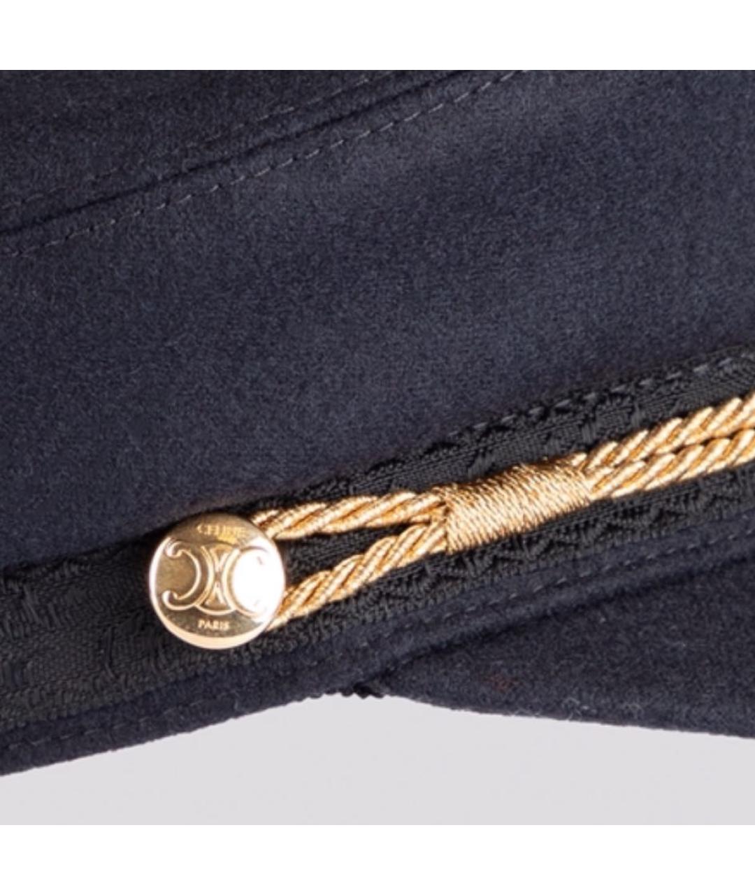 CELINE Темно-синяя кепка, фото 3