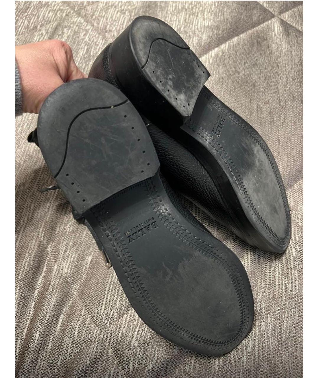 BALLY Черные кожаные ботинки, фото 4