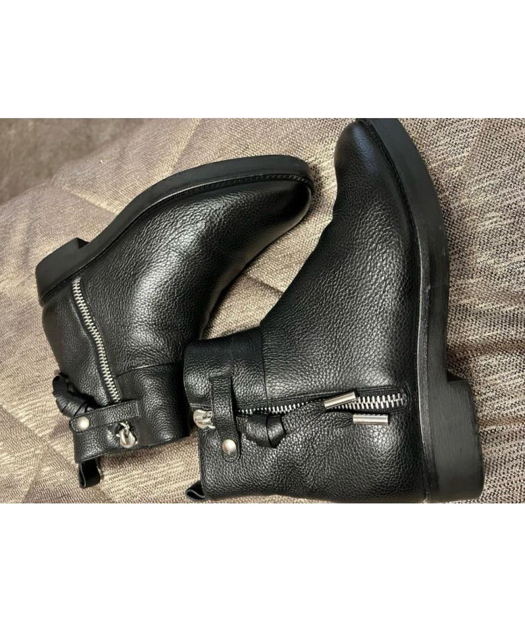 BALLY Черные кожаные ботинки, фото 5