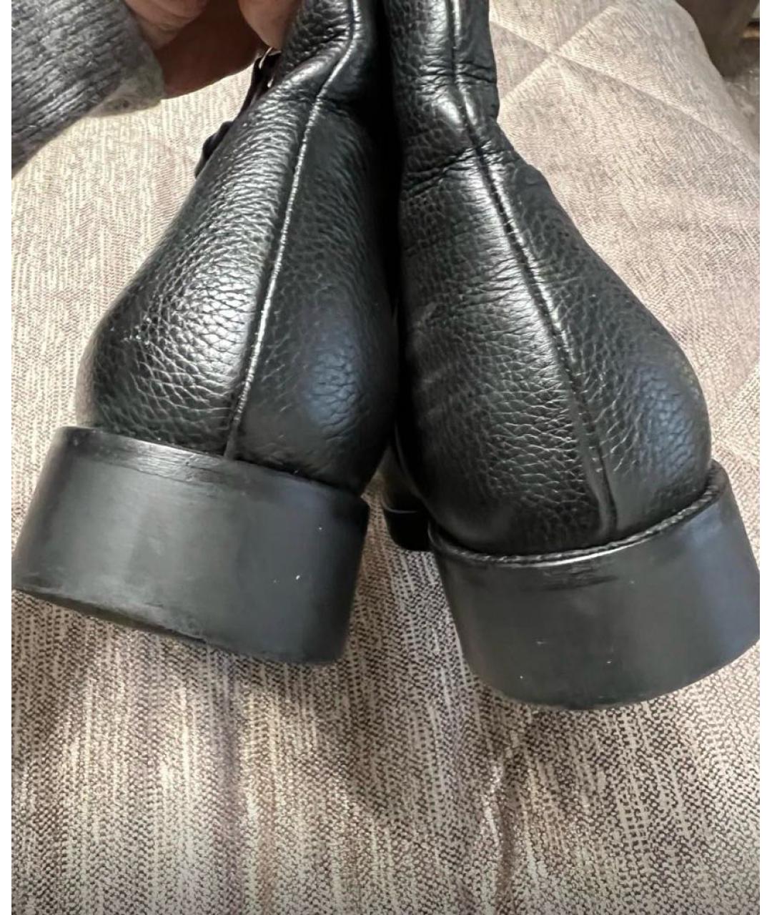 BALLY Черные кожаные ботинки, фото 3