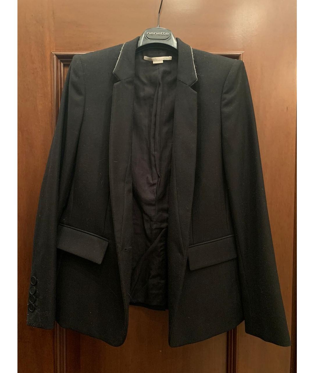 STELLA MCCARTNEY Черный шерстяной жакет/пиджак, фото 2