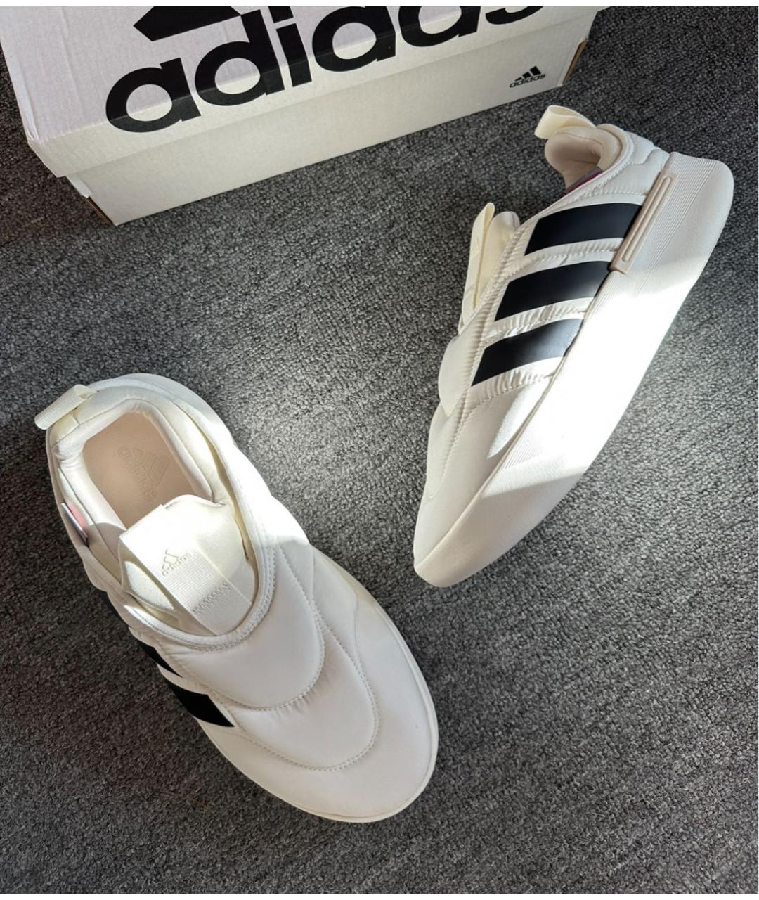 ADIDAS Белые синтетические низкие ботинки, фото 7