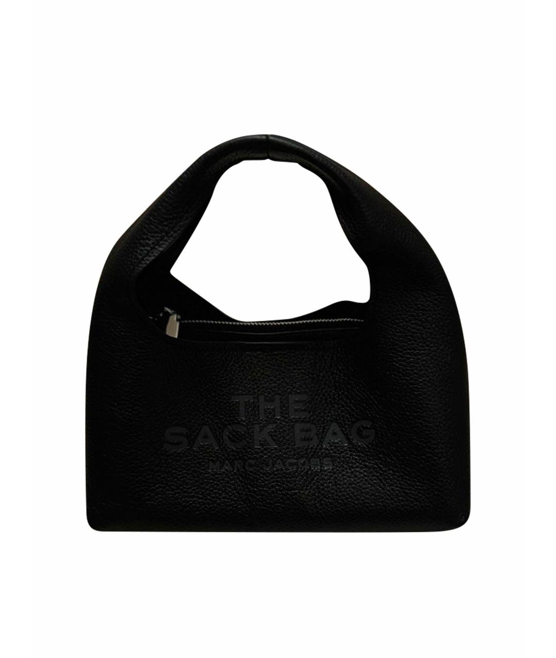 MARC JACOBS Черная кожаная сумка с короткими ручками, фото 1