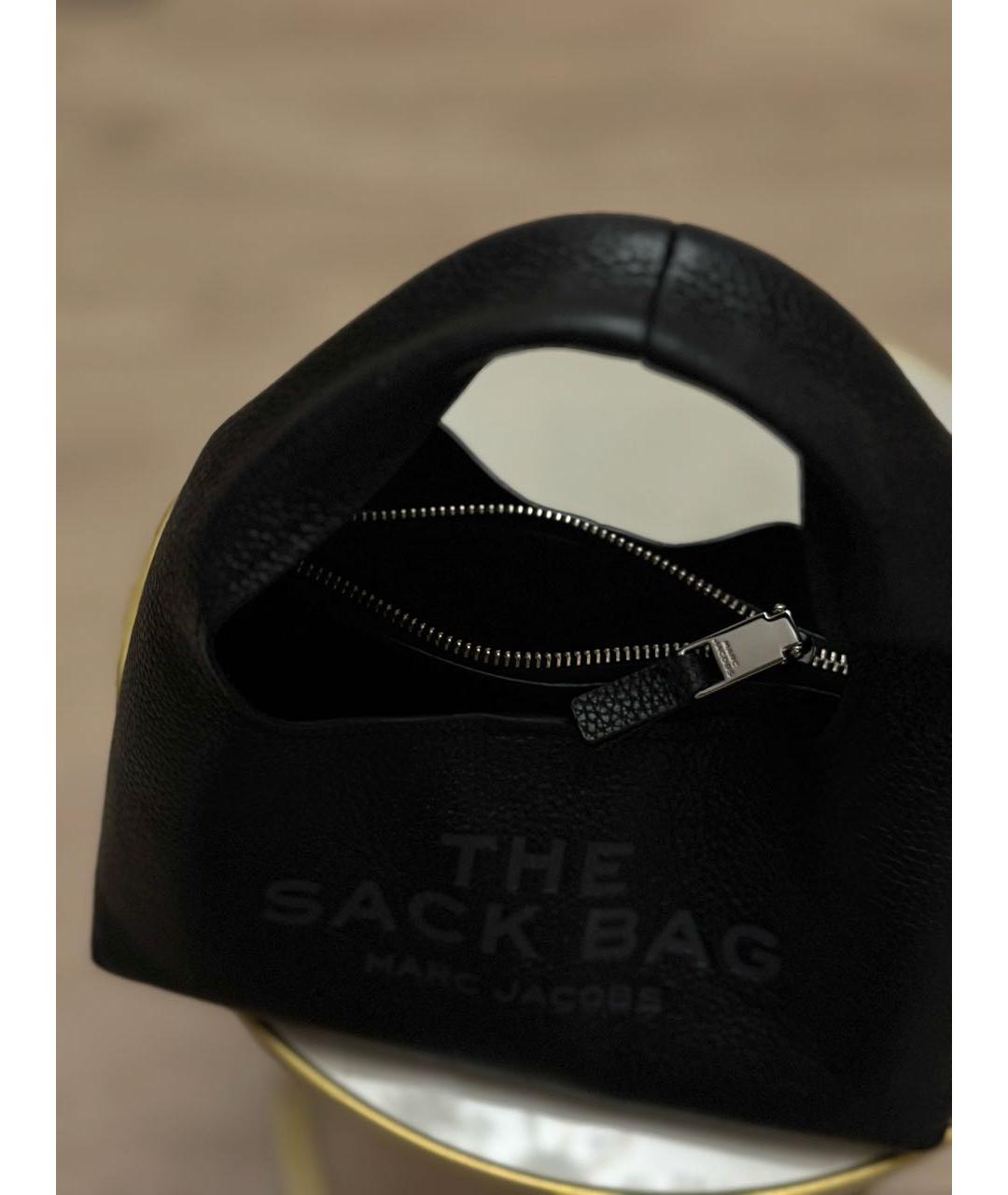 MARC JACOBS Черная кожаная сумка с короткими ручками, фото 3