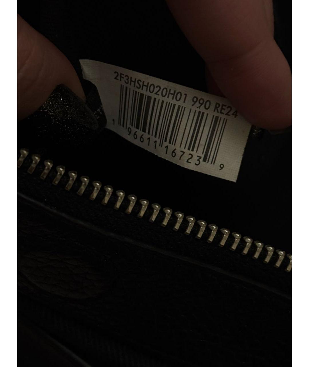 MARC JACOBS Черная кожаная сумка с короткими ручками, фото 6