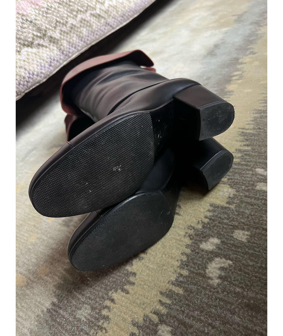 CHANEL Черные кожаные сапоги, фото 4