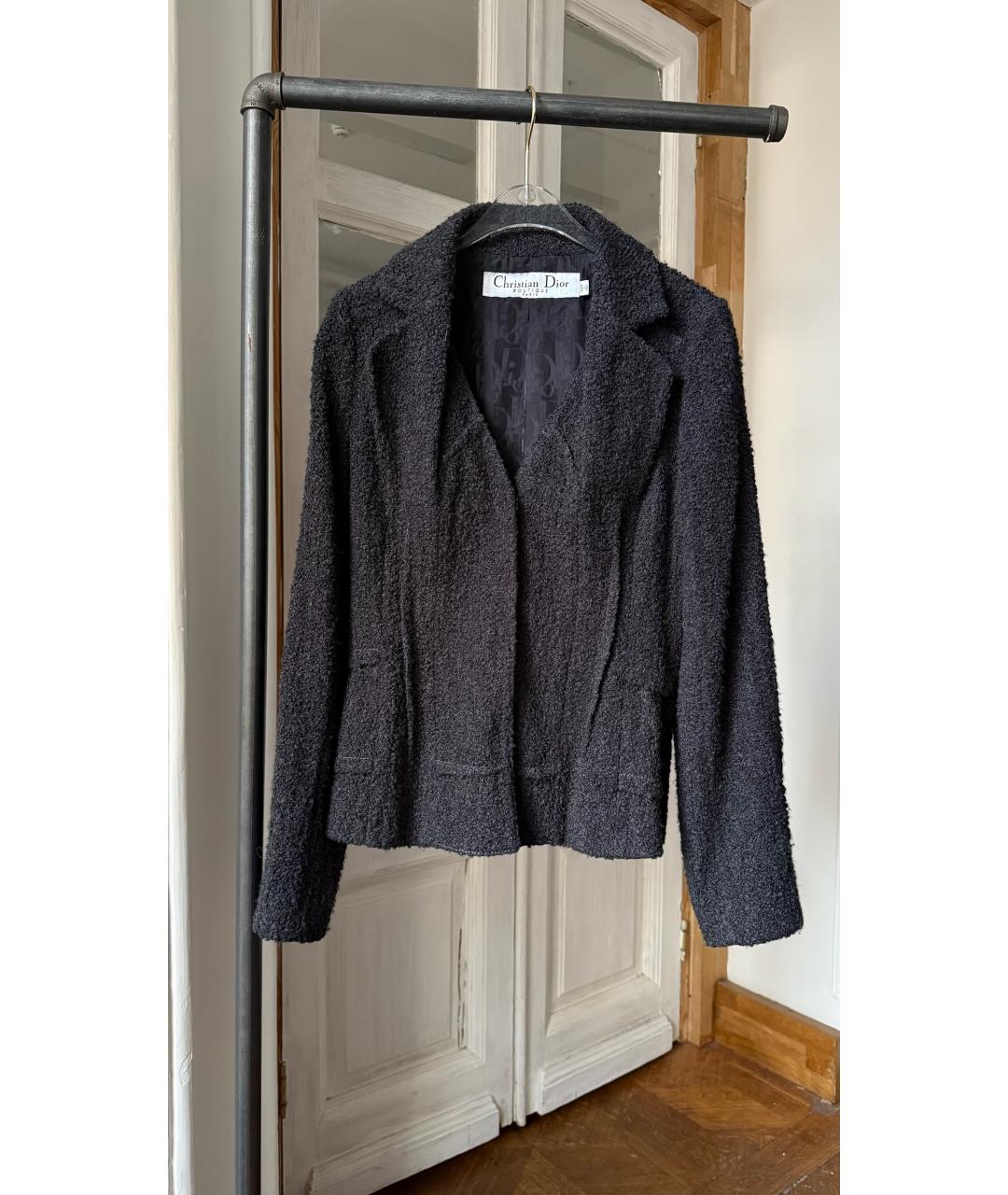 CHRISTIAN DIOR Серый вискозный жакет/пиджак, фото 6