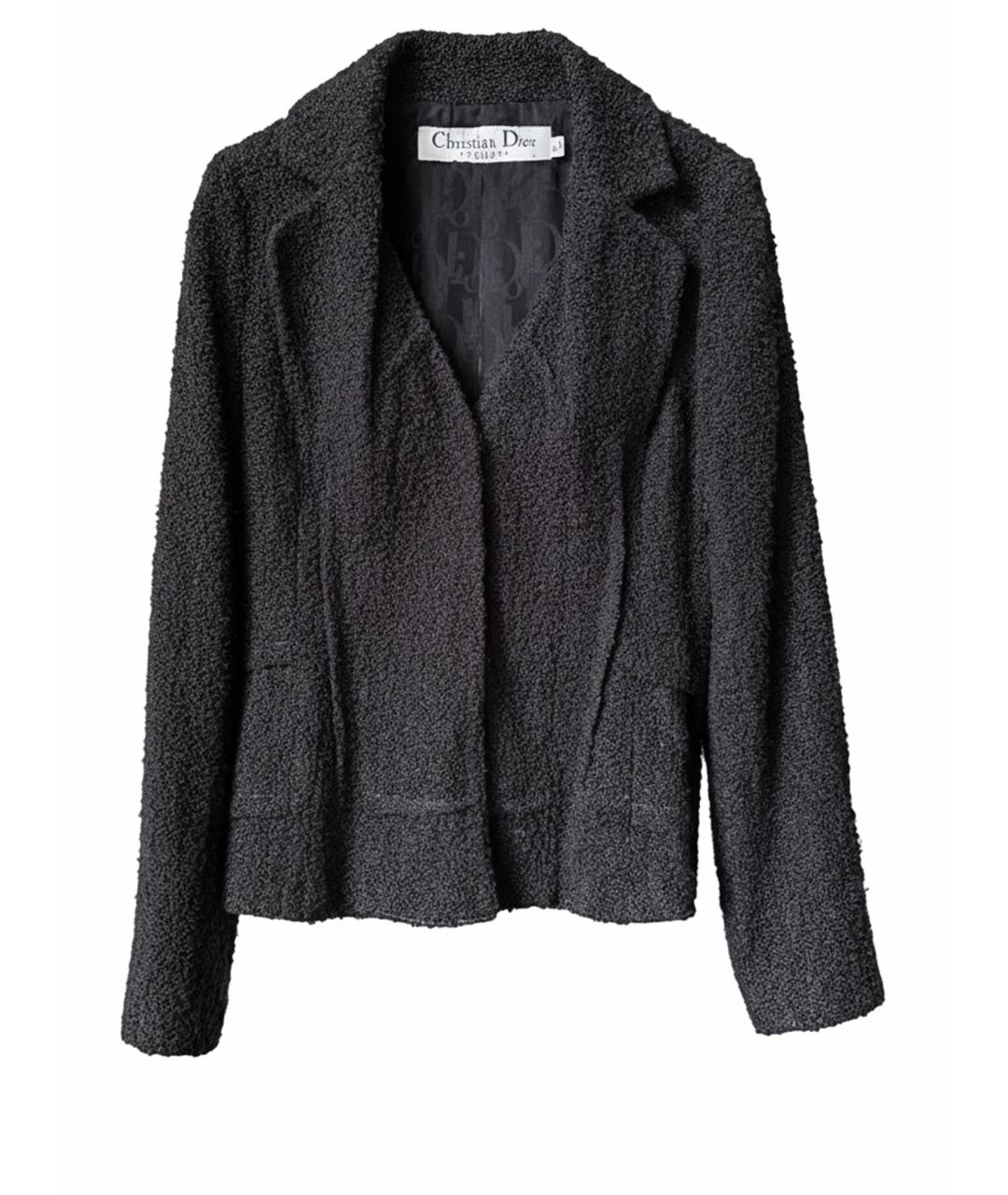 CHRISTIAN DIOR Серый вискозный жакет/пиджак, фото 1
