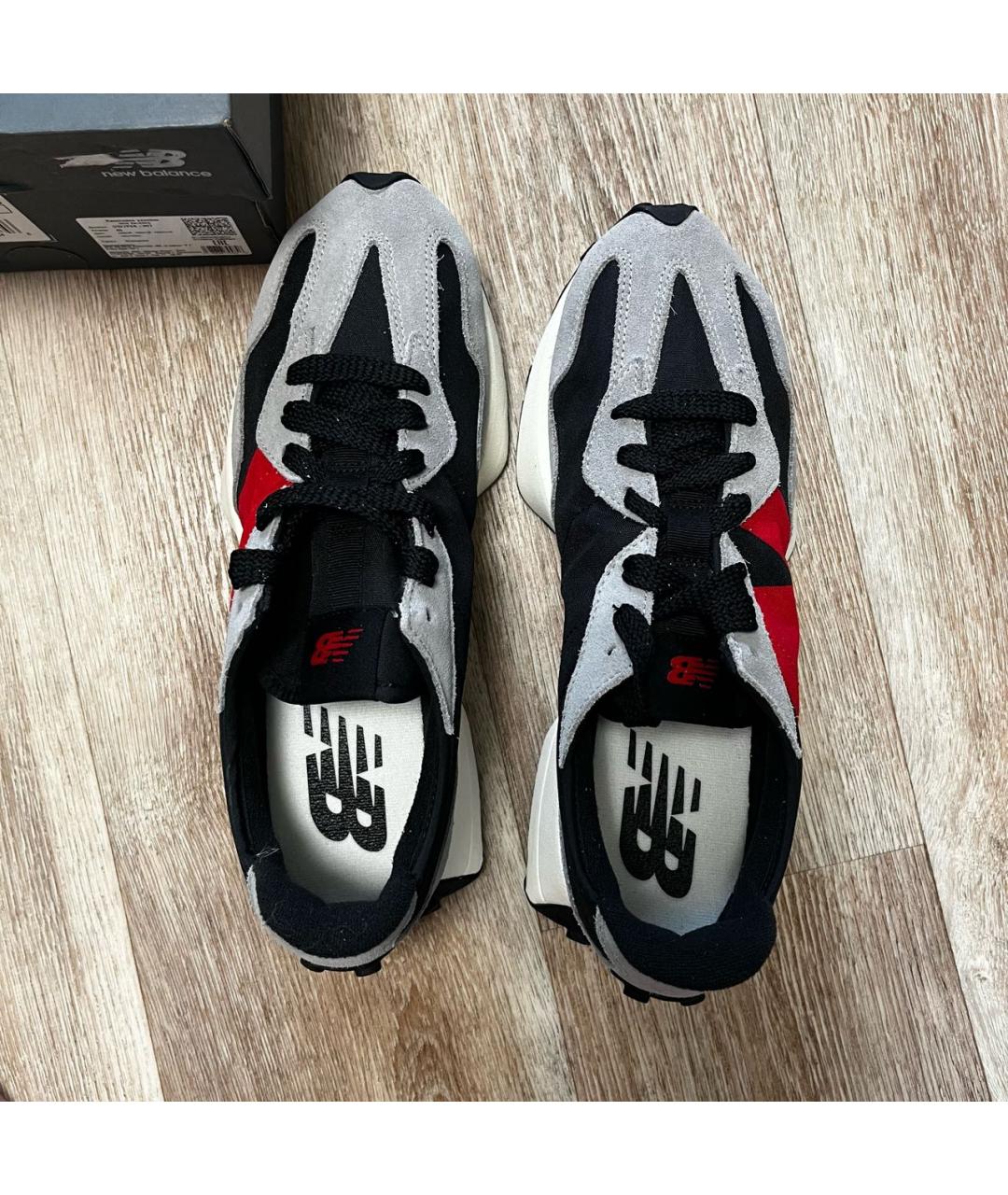 NEW BALANCE Серые замшевые низкие кроссовки / кеды, фото 5